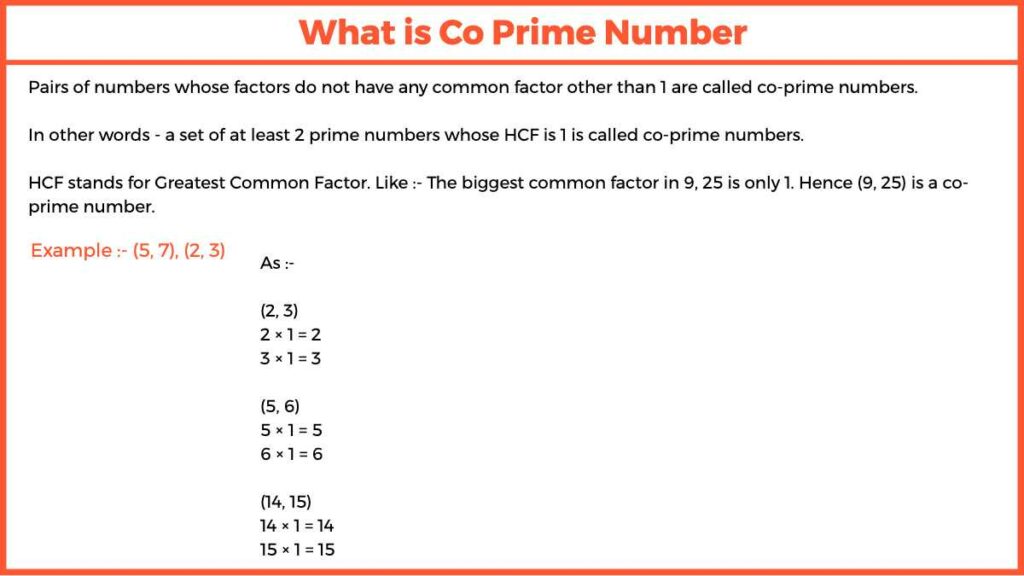 Co Prime Number